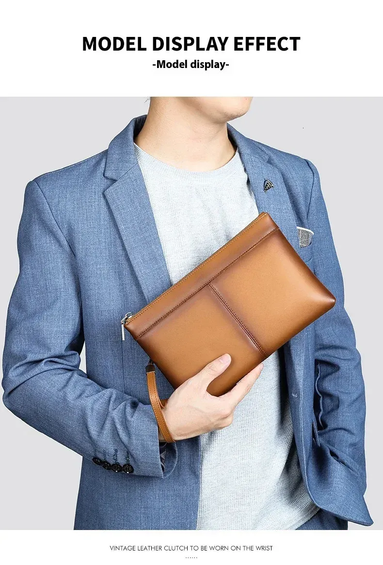 Herren-Clutch aus robustem Vintage-Leder, modisches Business-Design, hochwertiges Rindsleder, Modell 250728_voghion.com