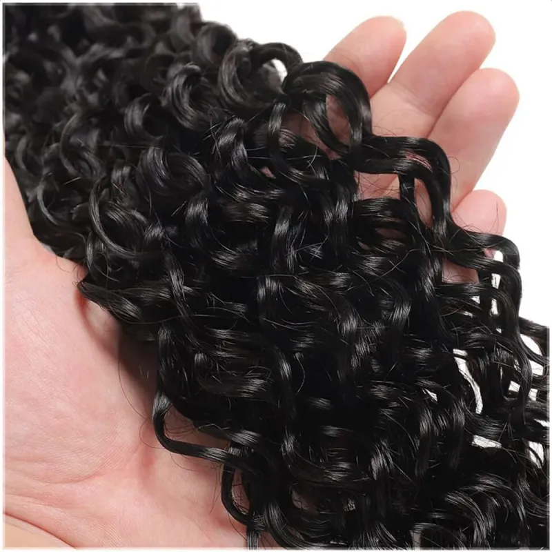 Indian Afro Kinky Curly Bundles Human Hair Extensions Unprocessed Virgin Weave Jerry Curl_voghion.com