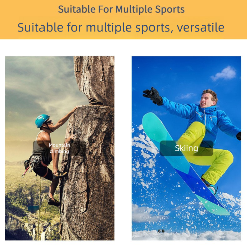 Skarpety narciarskie High Tube Ski Quick-Dry Terry Sports damskie, turystyczne, z grubym spodem z ręcznika, męskie_voghion.com