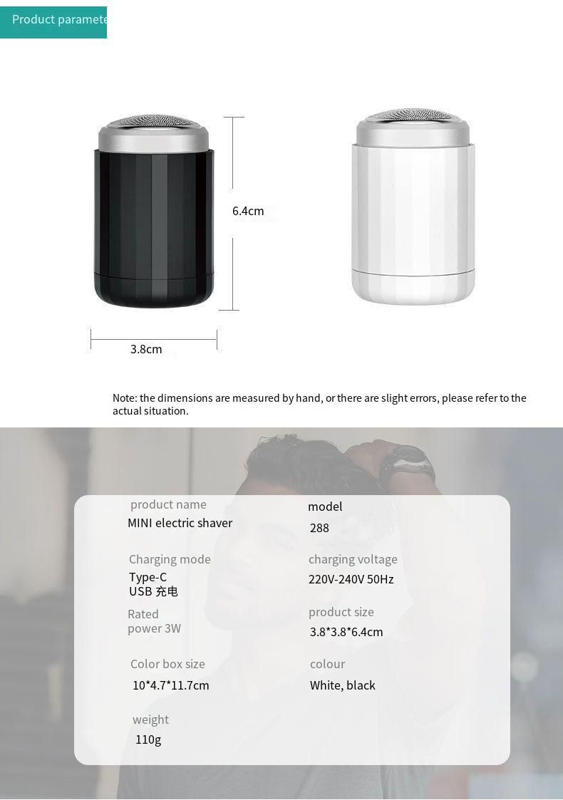 New Electric Mini Shaver For Men, Rechargeable Razor, Washable, Travel, Car Portable Beard Trimmer_voghion.com