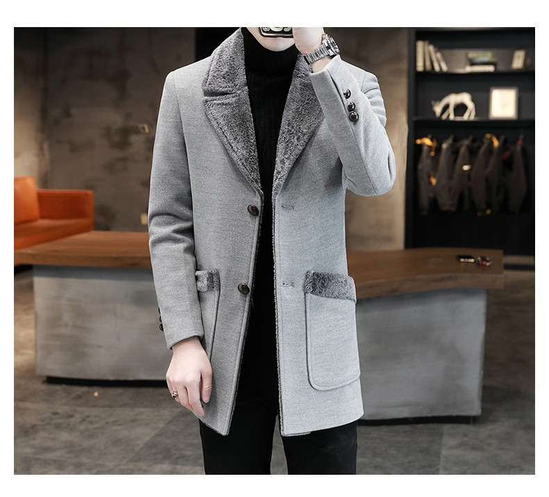 Japanese And Korean Style 22 Autumn Winter New Men's Shearling Coat Small Blazer_voghion.com