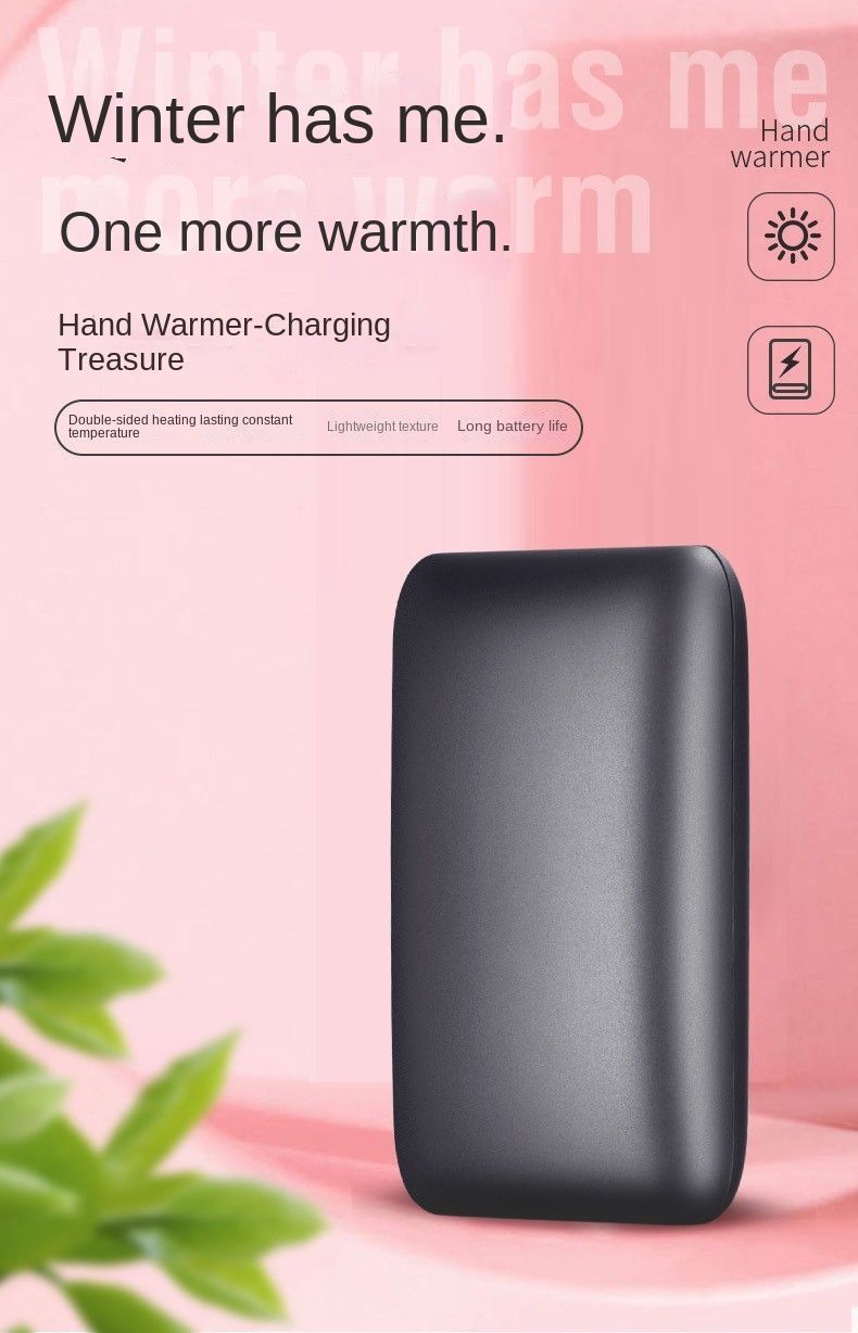 Metall 10000mAh handvärmare present: viktigt verktyg för tjejer - ny portabel minipresent_voghion.com