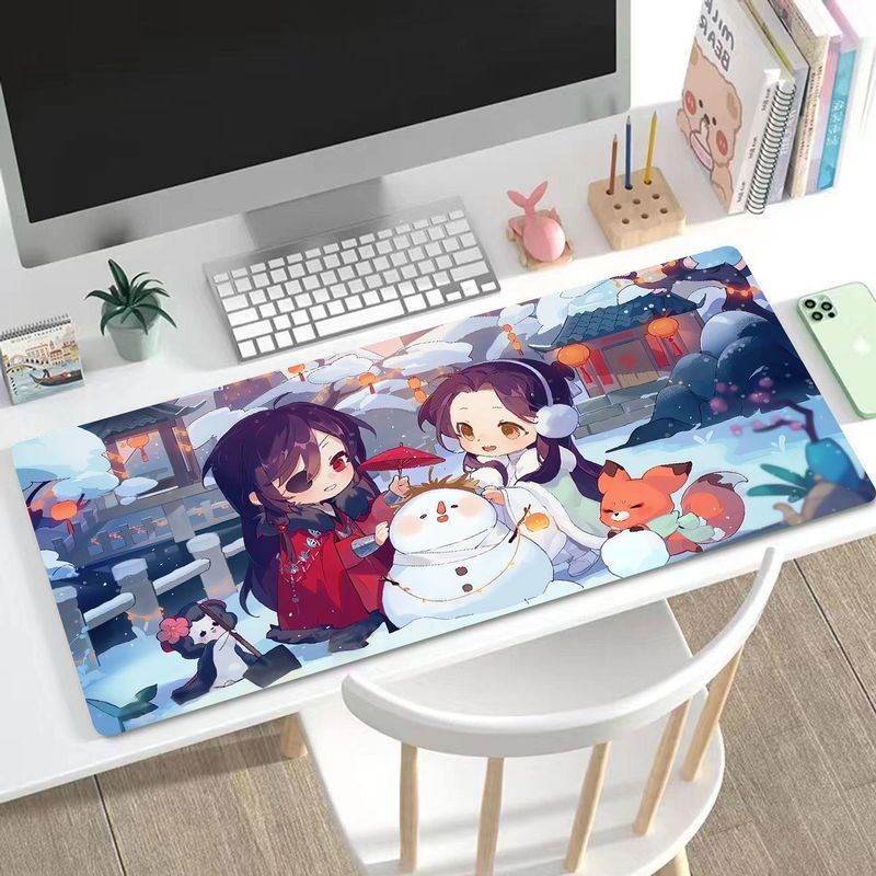 Unbeatable Quality Dopamine Table Mat A Gift Of Happiness Mouse Original Xi Xie Ling Huacheng Oversized Student Office Lock Edge Keyboard_voghion.com