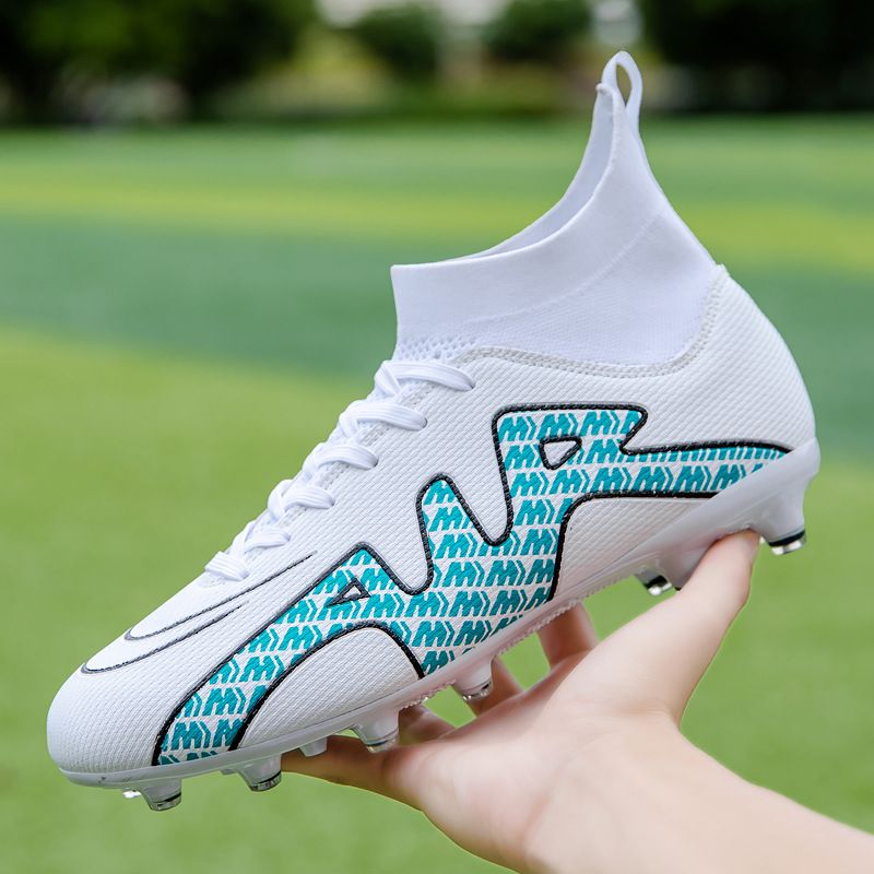 Nuove scarpe da calcio alte da uomo con tacchetti lunghi, perni rotti, suola piatta, colori misti, scarpe da competizione per studenti,_voghion.com