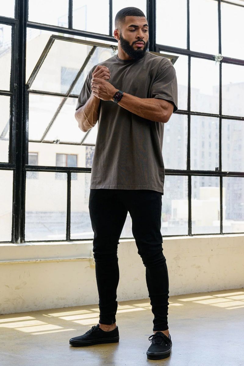 Men's Spring/Summer New Sports, Leisure, Running, Exercise, Loose Fit Large Printed Cotton Elastic Short Sleeve_voghion.com