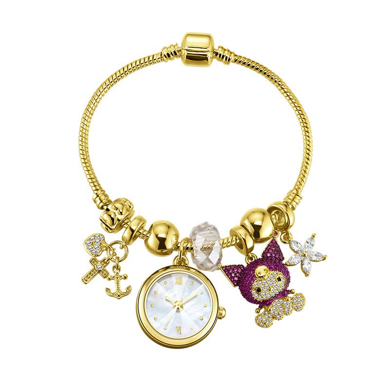 Gordy New INS Exquisite Bracelet Light Niche High-end Cartoon Pendant Quartz Women's Watch_voghion.com