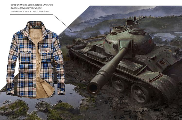 Camicia in flanella da uomo con fodera in pile - Camicia scozzese a maniche lunghe in 100% cotone per l'inverno, vestibilità comoda ed elegante per un abbigliamento casual (M-XXXXL)_voghion.com