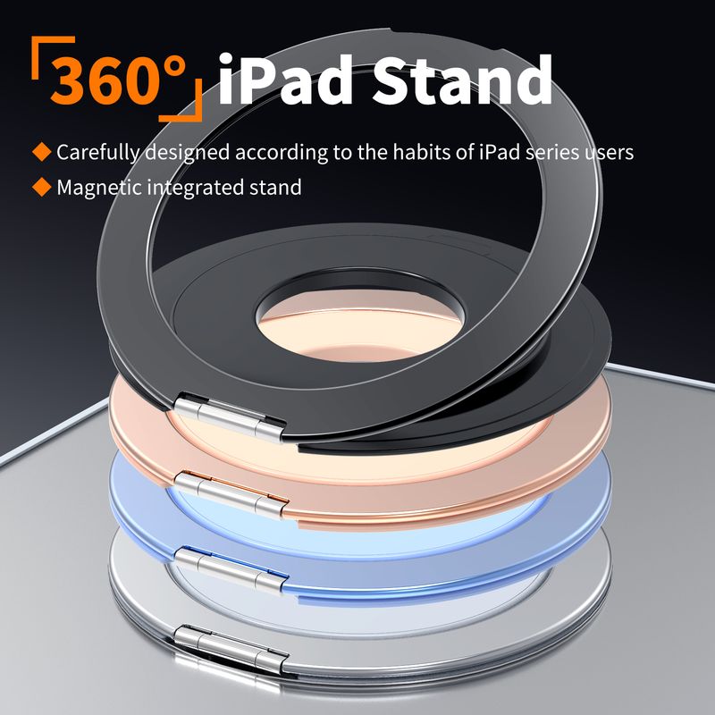 360° Rotating Magnetic Holder Mount For All Tablet Universal Metal Bracket Stand Durable 360 Rotation Tablet_voghion.com