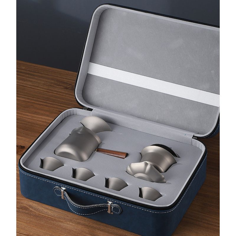 Tea making pure titanium gift box Kung Fu complete dispenser, tea cup set, household lid set_voghion.com