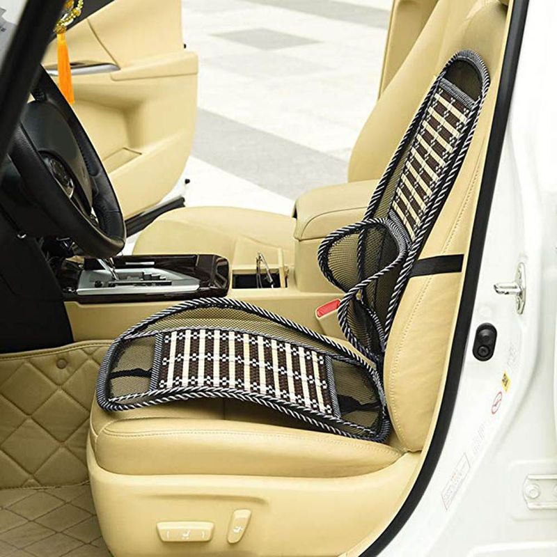 Belüftung Atmungsaktive Innenausstattung Stuhl Massage Lendenwirbel Autositz Kühlung Unterstützung Taille Kissen Auto Rückenpolster_voghion.com