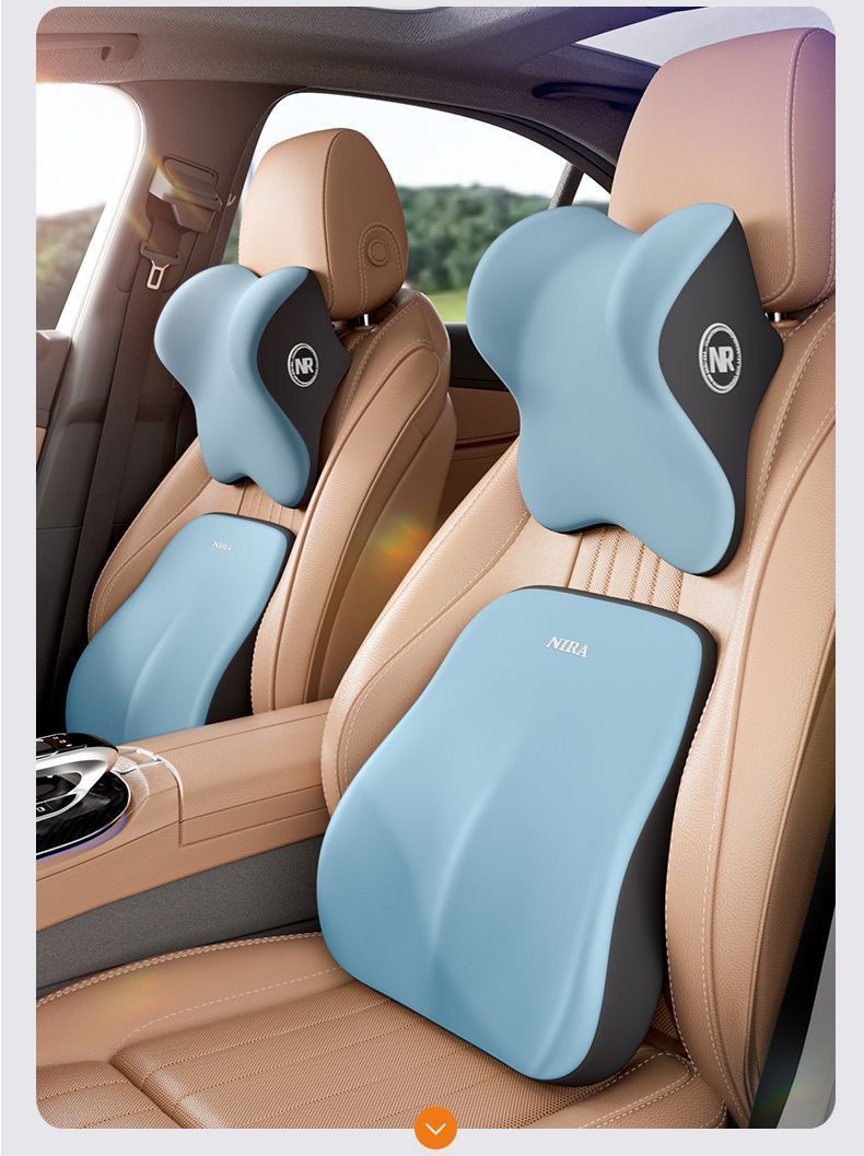 Auto Kopfstütze Lordosenstütze Auto Nackenkissen Lordosenstütze Sitz Integriertes Kissen Rückenkissen Auto Lordosenstütze Sitzanzug_voghion.com