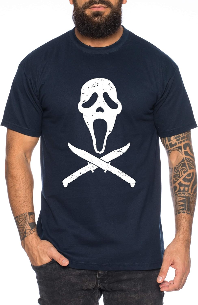 Tričko Herren Halloween Michael Horror Muž Pennywise Myers Jason Voorhees Nightmare Farbe Schwarz_voghion.com