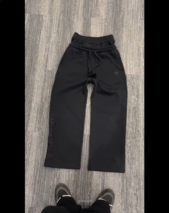 Men's Clothing Fashion Men's And Women's Same Style Trendy Brand Trousers Two Piece Trousers Loose Drawstring Trousers Embroidery_voghion.com