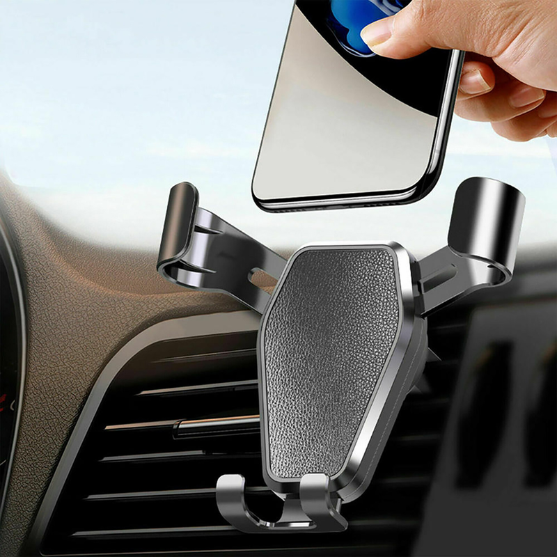 Fuzhongfu Phone Mount Air Vent Clip Triangle Stability Sturdy Gravity Car Phone Holder for Car_voghion.com
