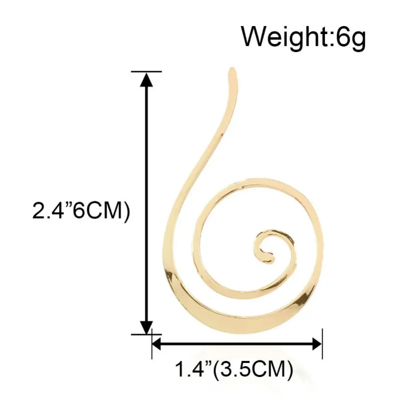 Trendige runde, geometrische C-förmige Ohrringe aus europäischer und amerikanischer Legierung, geeignet für Pendler und unterstreichen den individuellen Stil._voghion.com