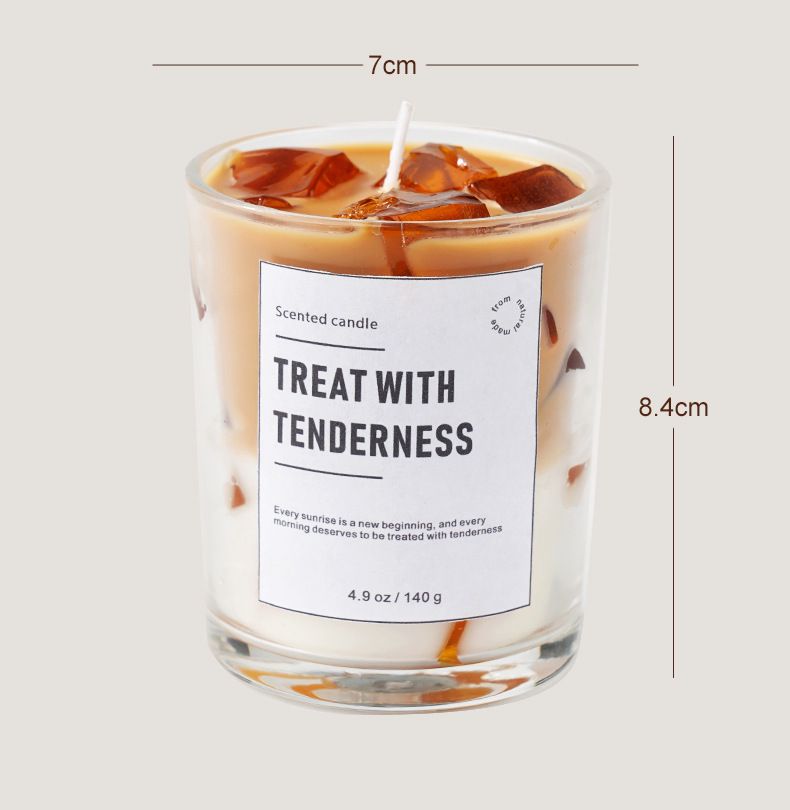 Aromatherapie Kreative Eiswürfel-Kaffee-Duftkerze Langanhaltender rauchfreier Sojawachs-High-End-Duft_voghion.com