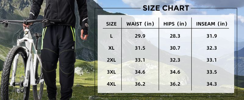 Pantaloncini da ciclismo ROCKBROS con pantaloncini staccabili in pile multifunzionali per l'esterno_voghion.com
