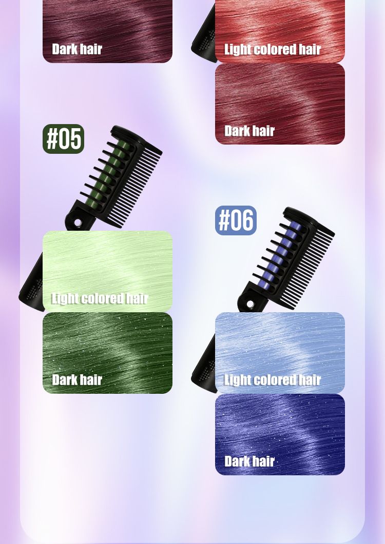 12 kleuren schitterende kamset haarverfcrème_voghion.com