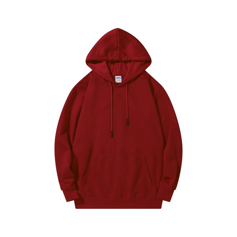100 % Super-Baumwolle, Silberfuchs-Fleece, Kapuzenpullover, Unisex, Modetrend, einfarbig, lässiges Sweatshirt für Paare_voghion.com
