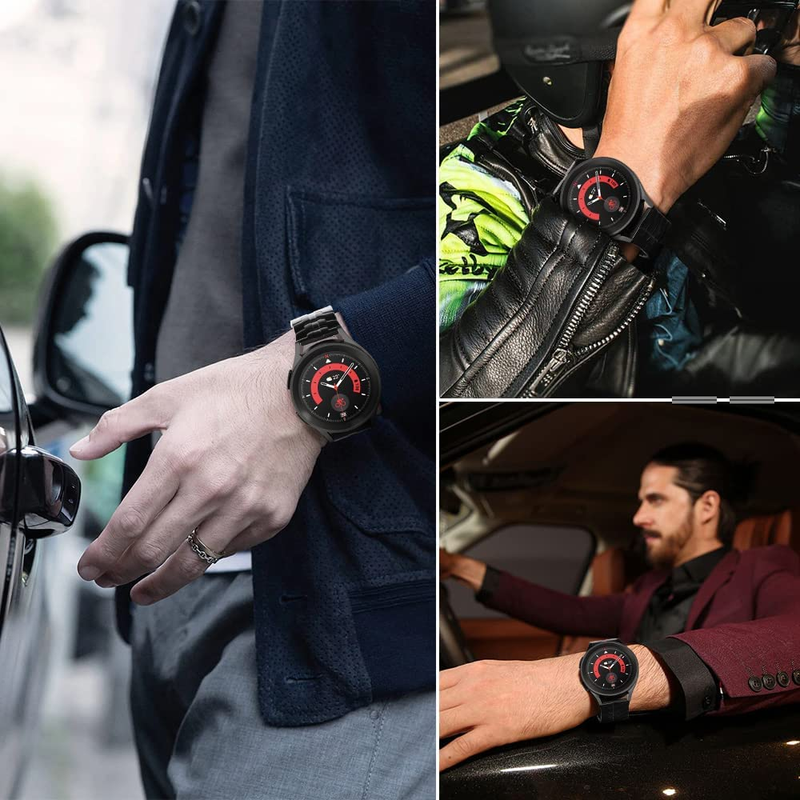 20 mm:n 22 mm:n ranneke Samsung Galaxy Watch 3 Gear S3:n yleiselle ruostumattomasta teräksestä valmistettu ranneke Huawei GT2 GT3 Pro Rannekellolle_voghion.com
