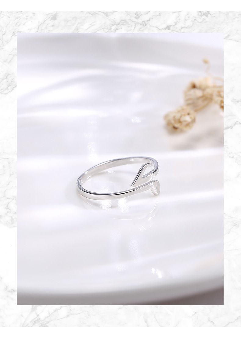 Wanying Note Ring S Pure Silver Japanese and Korean Simple Fashion Style Internet Red Jewelry_voghion.com