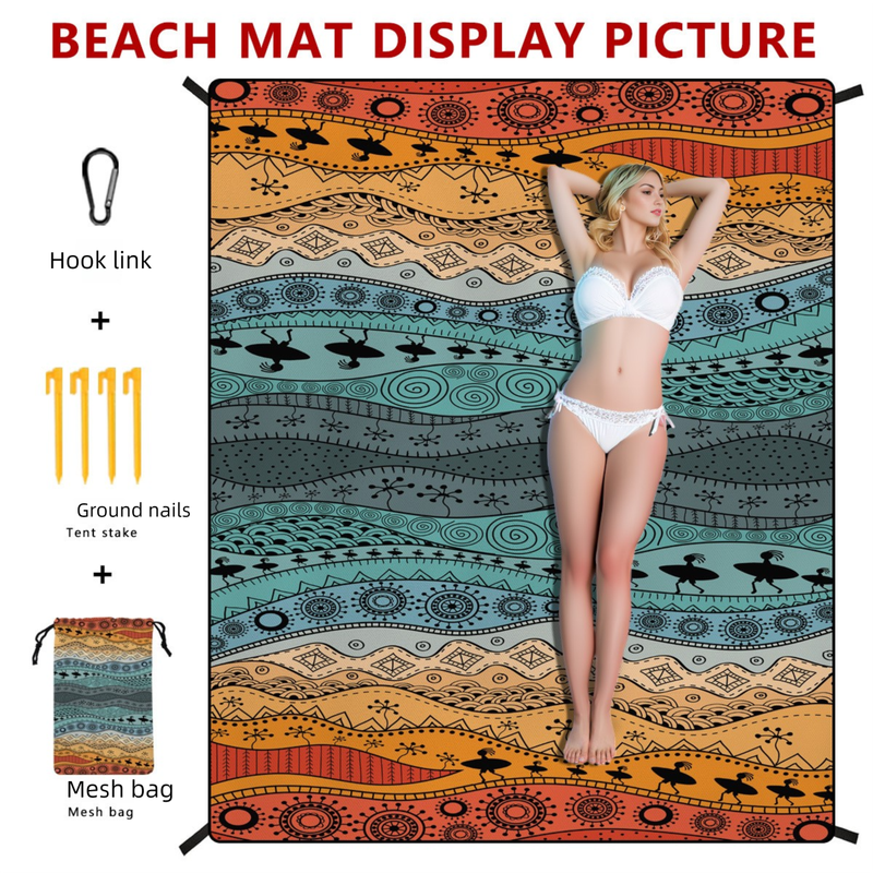 Bohemian Beach Moisture-Proof Outdoor Cushion Picnic Tent Camping Mat_voghion.com