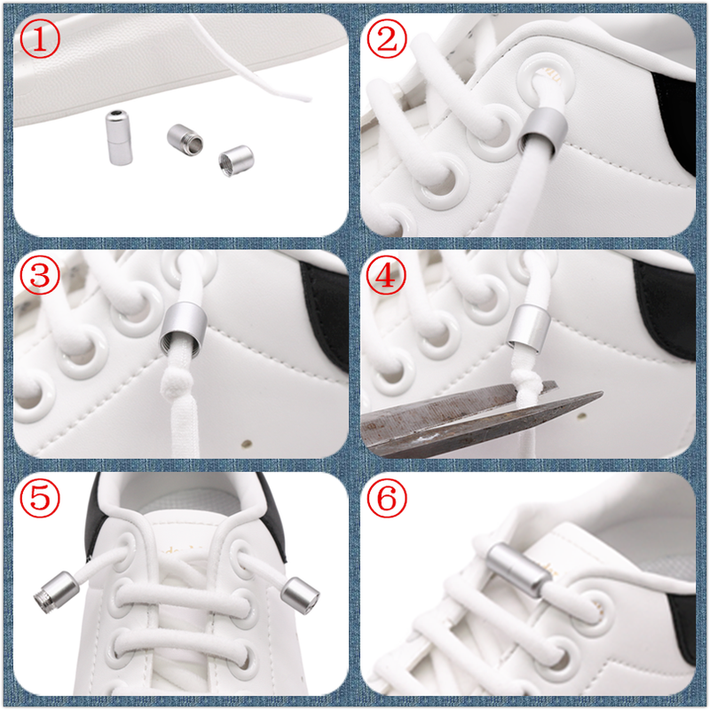 1 Paar elastische faule Schnürsenkel ohne Krawatte, Turnschuhe, flache Schnürsenkel für Kinder und Erwachsene, schnelle Schnürsenkel, passend für alle Schuhe, Freeshipping_voghion.com