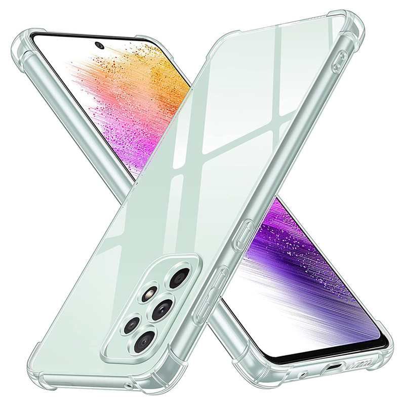 Ütésálló szilikon átlátszó puha tok Samsung A73 A53 A33 A23 A13 A72 A52 A32 A22 A71 A51 A21s A70 A50 ultravékony hátlappal_voghion.com