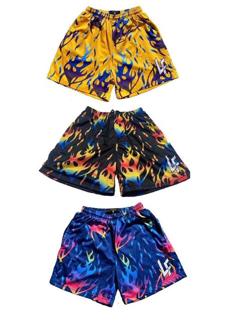 Herrkläder Strandbasketbyxor Sportshorts Löpning herr Fitness mesh andas snabbtorkande hipster casual lös träning plus size byxor_voghion.com