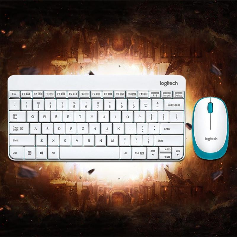 Logitech 245 USB Nano Mini Wireless Gaming-Tastatur-Set, 1000 DPI, ergonomisches Maus-Kombinations-Set für Notebook, Laptop, Zuhause_voghion.com