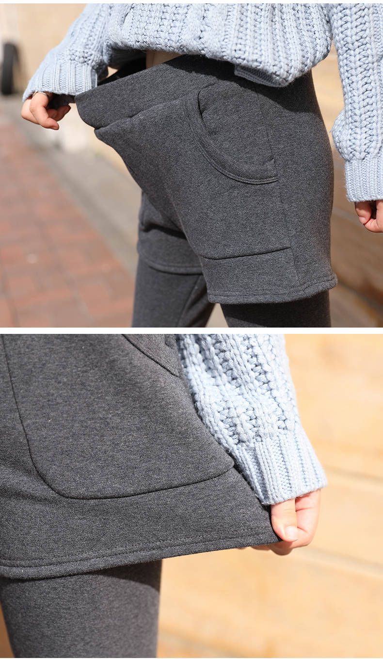 Women's Clothing As Outerwear In Autumn And Winter, New Style, Plush And Thickened Step On Pants, High Waist Shorts, Boots Pants, Skirt Pants, Trendy_voghion.com