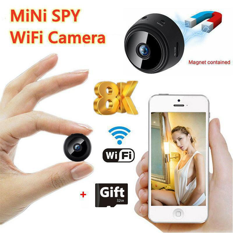 (1/2/4 szt.) 2023 Kamera Mini WiFi Szpieg Full HD 1080P Bezprzewodowa Ukryta Kamera Aktywowana Noktowizor Bezpieczeństwo Niania Kamera Nadzorcza Do Samochodu Dom Biuro_voghion.com