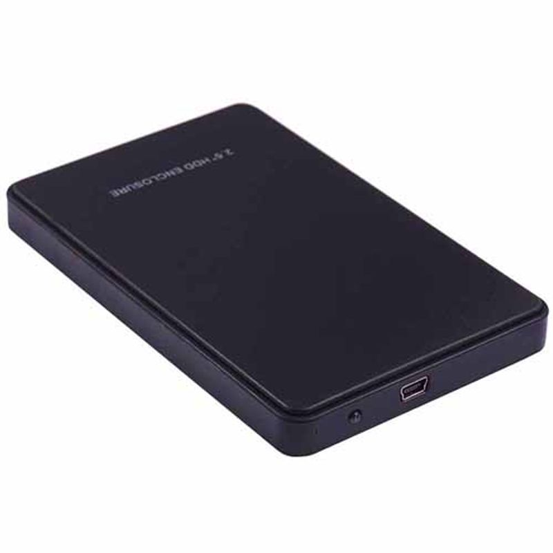 Schwarzes USB 2.0-Festplattengehäuse SSD-Gehäuse für externe 2,5-Zoll-SATA-Festplatte_voghion.com