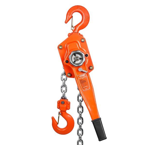 Manual Lever Chain Hoist, 3 Ton 6600 Lbs Capacity 10 FT Come Along, G80 Galvanized Carbon Steel With Weston Double-Pawl Brake, Auto Chain Leading &_voghion.com