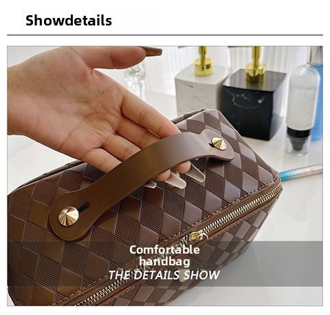 Tragbare Reise-Kosmetiktasche für Damen mit großer Kapazität, High-End-Sense-Internet-Promi, neue Aufbewahrungstasche für Reisekosmetik_voghion.com