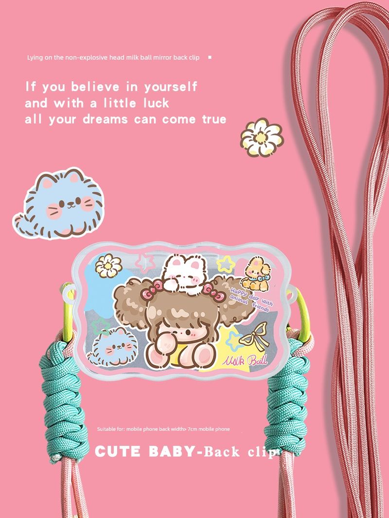 syct Sanchuan Zhi Is Suitable Shell For IPhone Mirror Back Splint Halterneck Long Lanyard Crossbody Backpack Mobile Phone Exclusive Supply_voghion.com