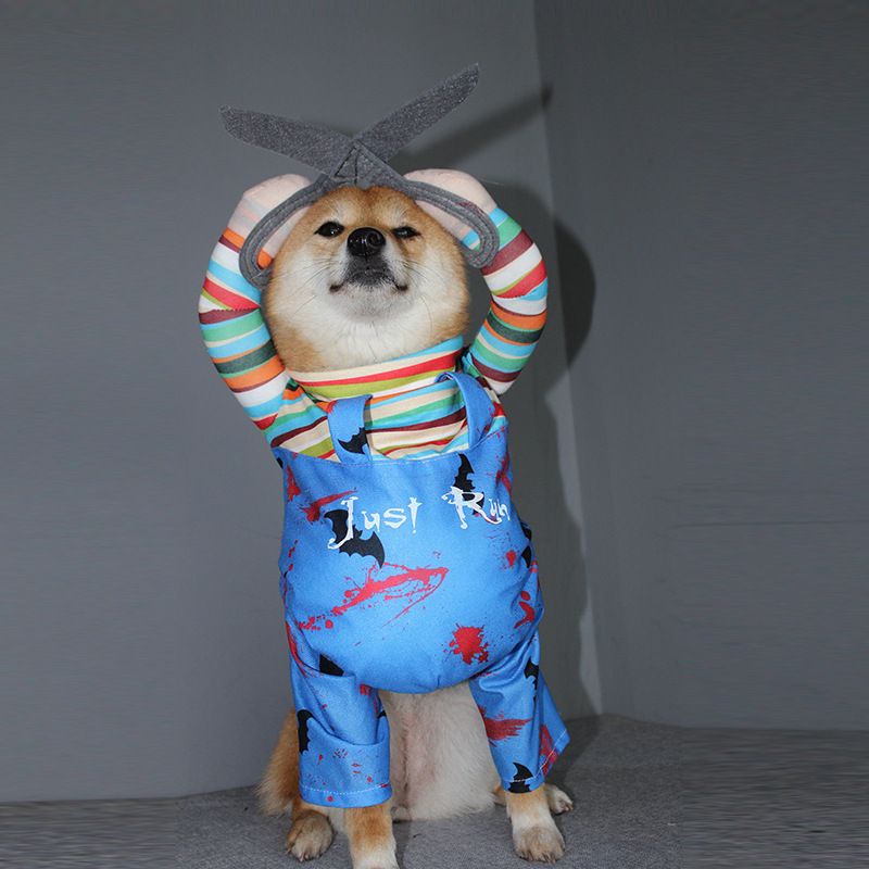 Neues Halloween-Hundekostüm mit stehenden Scherenhänden für Haustiere_voghion.com