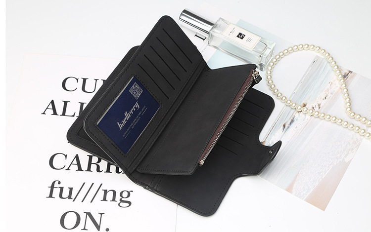 Veske Dame lommebok/lang spenne Multi-Card Mynt Veske Mobiltelefon Veske_voghion.com