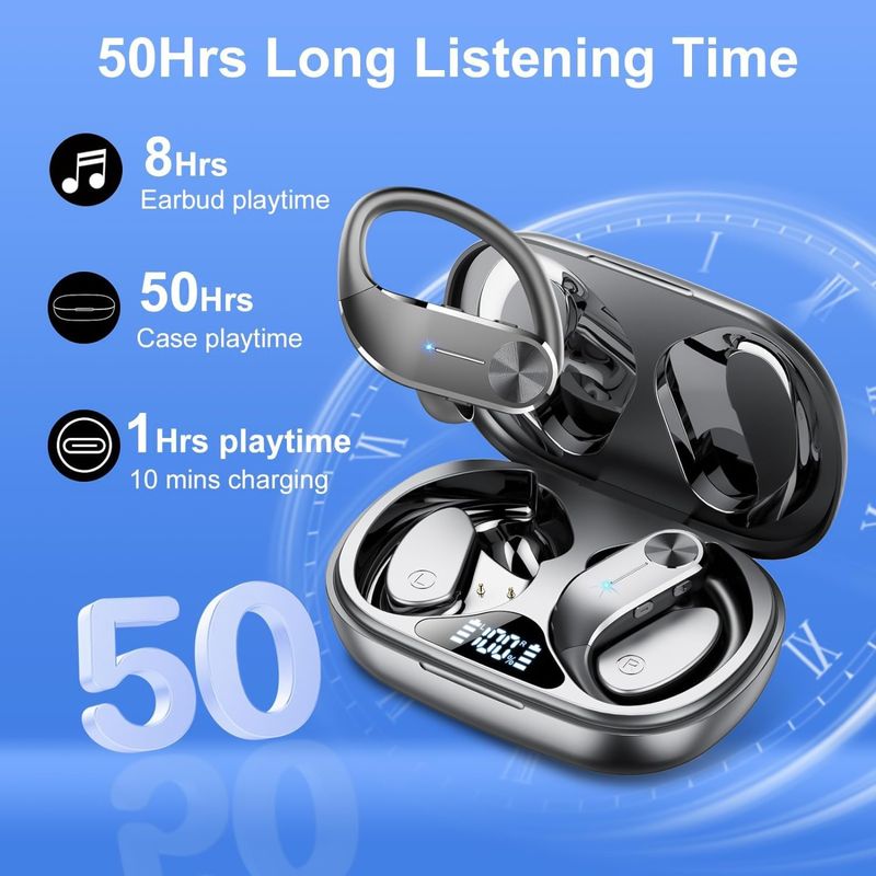 Q28S in-ear Smart 5.2 Bluetooth Headset Charging Case Power Digital Display_voghion.com