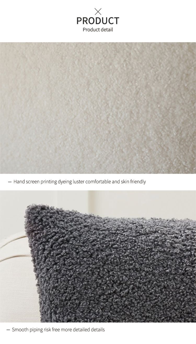 Plush Cushion Cover Cozy Faux Fur Teddy Pillow Cover For Sofa Living Room 18x18 Decorative Pillows Nordic Home Decor Pillowcase_voghion.com