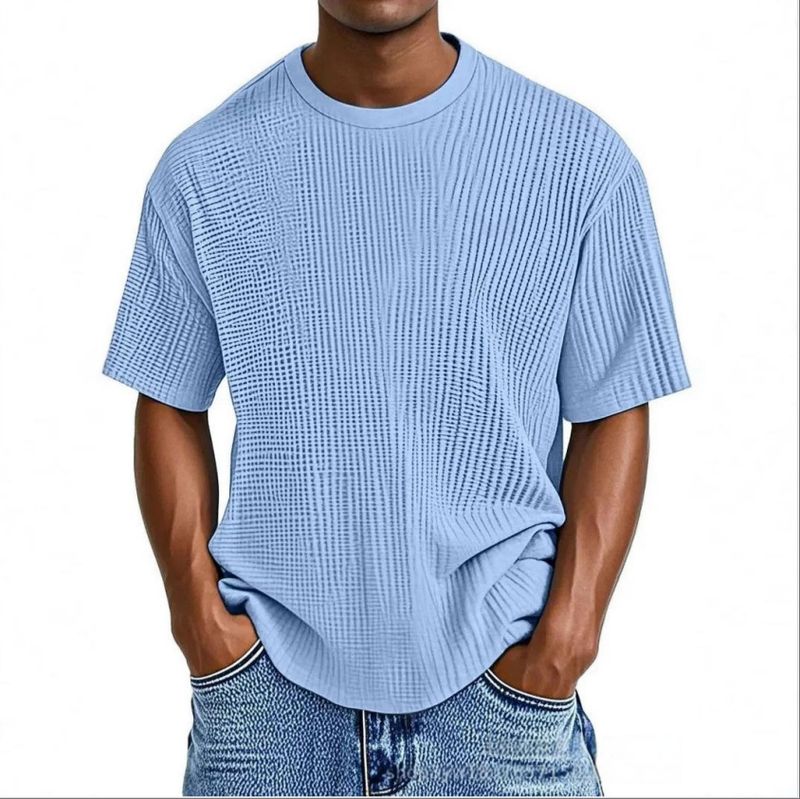 Camiseta de verano para hombre de manga corta, informal y versátil, de calidad inmejorable, 2025_voghion.com