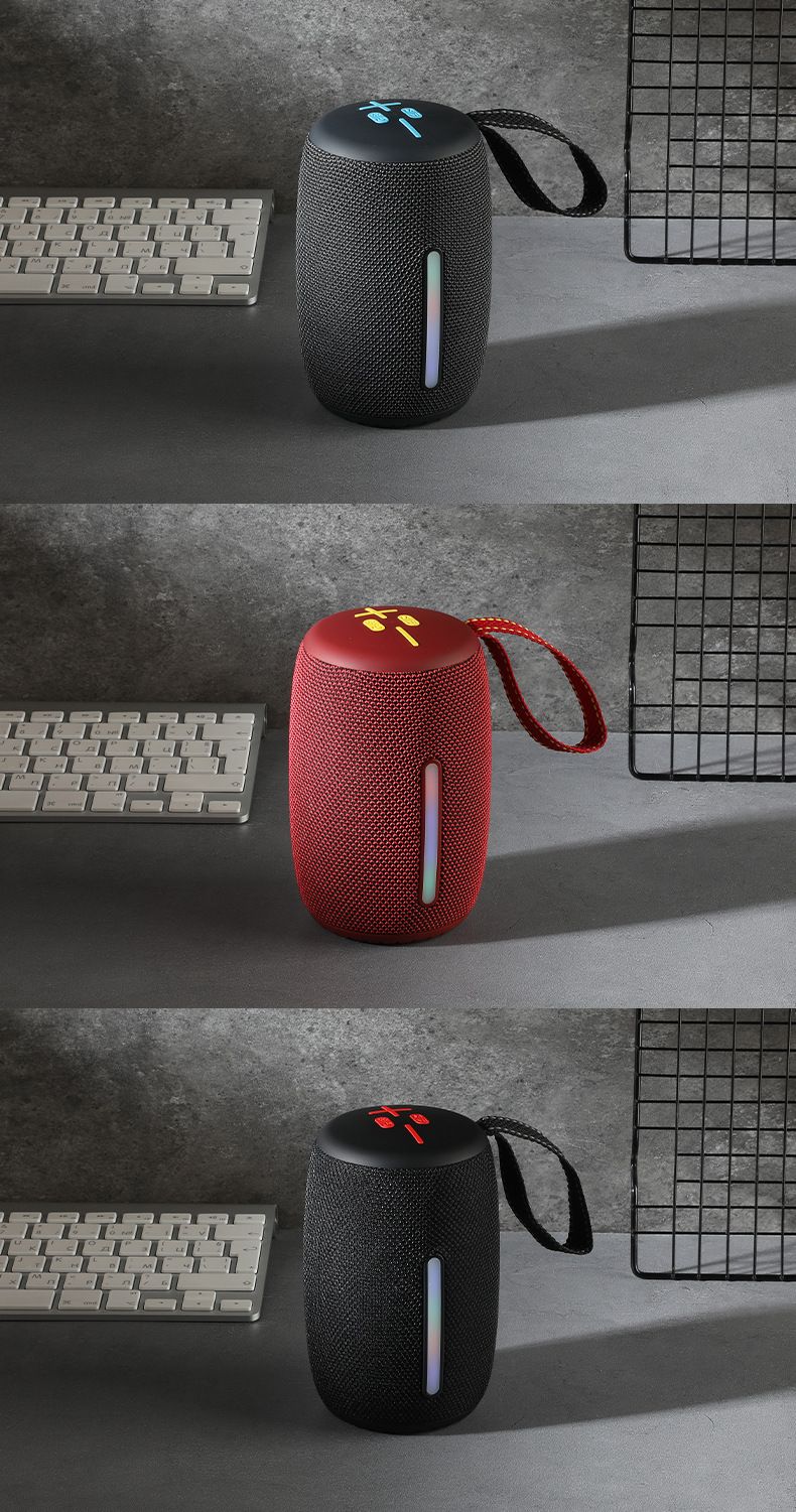 Bluetooth skaļruni var nēsāt līdzi ārā ar vēsu apkārtējās vides apgaismojumu_voghion.com