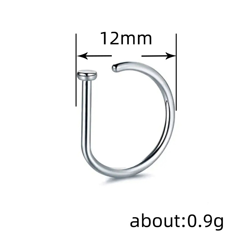 Cao Shi foreign trade new nose accessories European and American solid color personalized simple nose accessories popular fashion factory wholesale di_voghion.com