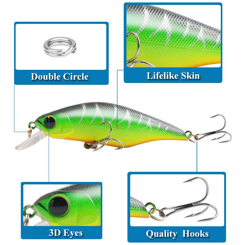 Minolua Baits Plutajući mamci 8,5 cm/11,2 g Mamci Ribolovni pribor Proizvodi_voghion.com