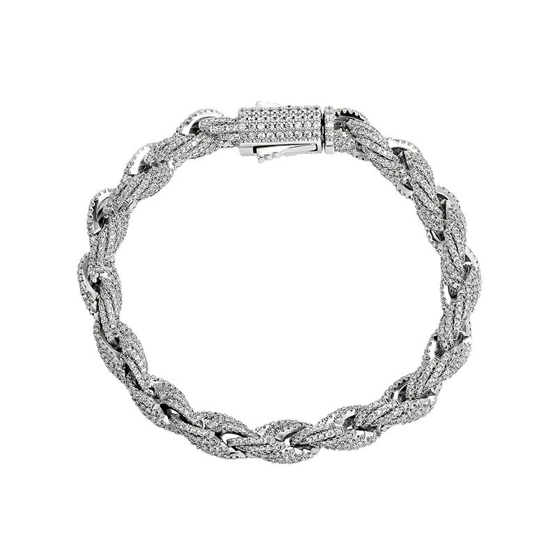 Men's Jewelry Twist Chain Necklace With Spring Clasp - Hip Hop Geometric Rope Design Unisex Fashion Accessory In Gold And Silver_voghion.com