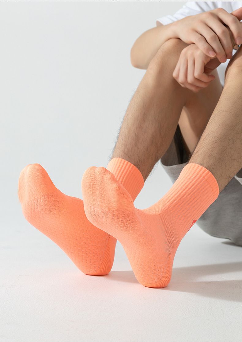 Calzini da uomo, calzini sportivi professionali, calzini da corsa per uomo e donna, stile normale, calzini massaggianti di media lunghezza, calzini da maratona traspiranti ad asciugatura rapida_voghion.com