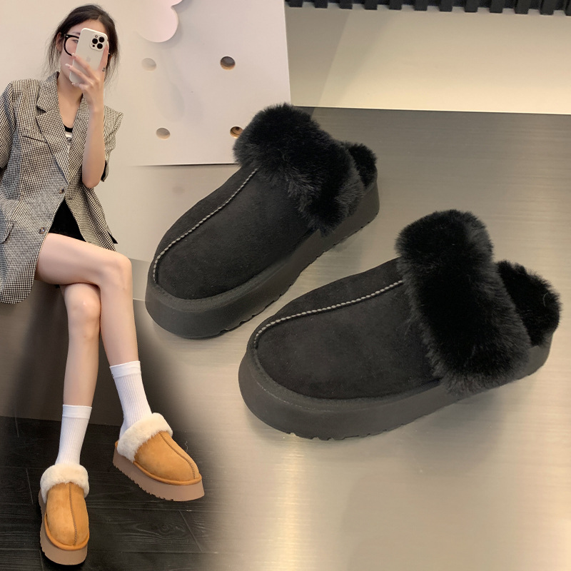 Women's Plush Closed-Toe Winter Bedroom Soft Memory Foam Slippers House Shoes_voghion.com