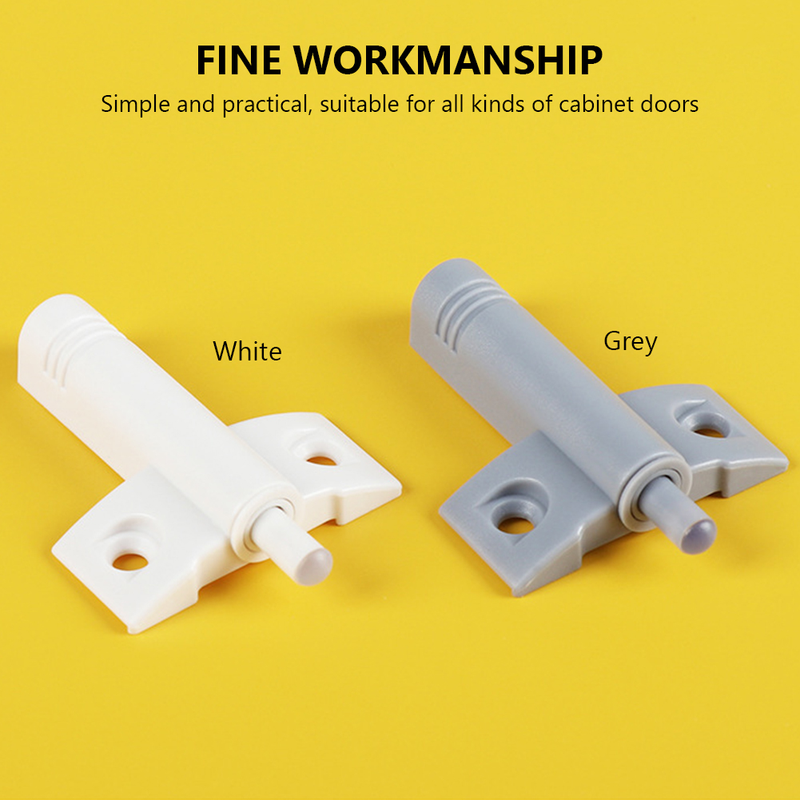 5pcs High Quality Gray White Cabinet Door Damper Buffers Stop Damper Kitchen Drawer Quiet Close With Screws Soft Closer Cabinet_voghion.com