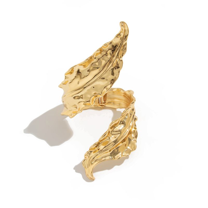 Flüssigmetall-Smart-Blatt-Aufzieharmband, Design Sense Ins Wind Leaf Opening Spring Armband_voghion.com