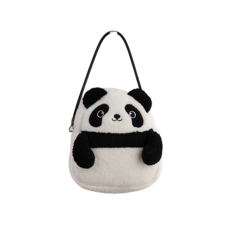 Nuova borsa da donna a tracolla in peluche a forma di orsetto e coniglio, carina e capiente, borsa per il trucco da esterno_voghion.com